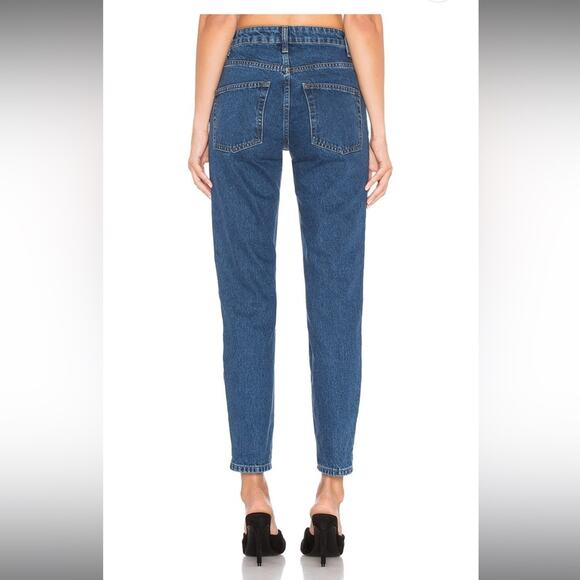 We The Free People High Waist Ankle Cropped Cotton Denim Mom jeans womens 31 - Picture 11 of 15